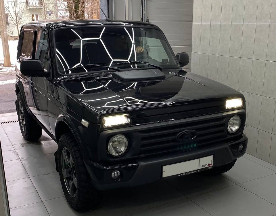 Lada Niva — Защита передней части плёнкой